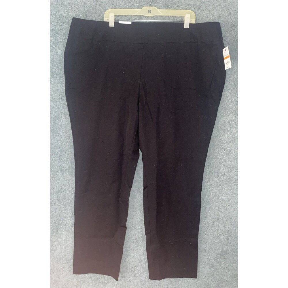 Womens Pants 24W Black Curvy Minimalist Career Office Professional Capsule